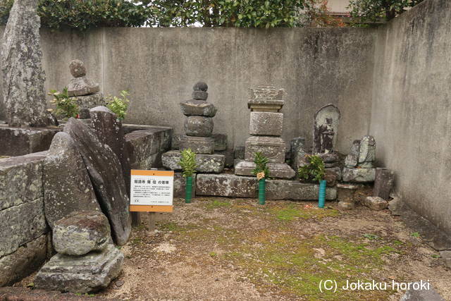 龍造寺隆信の首塚(願行寺)の写真